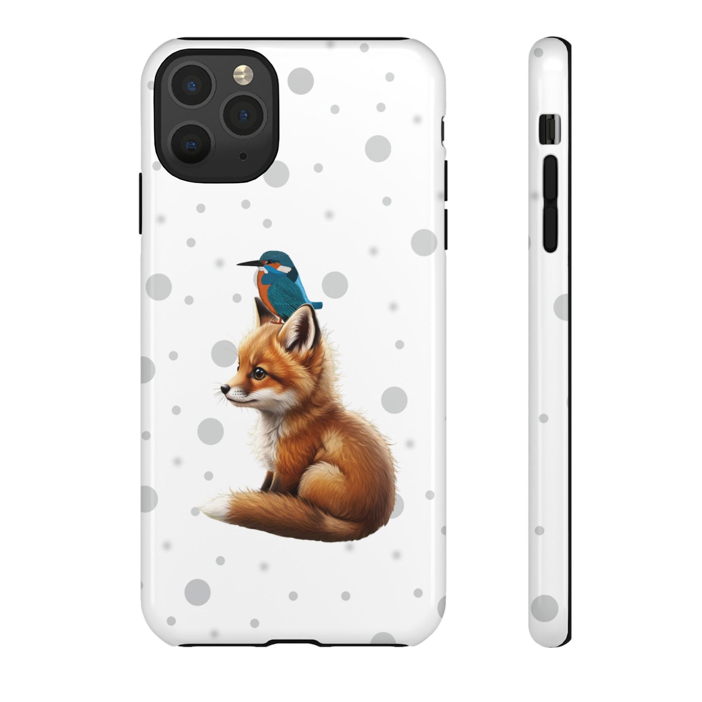 Eisvogel mit Fuchs iPhone & Google Pixel Tiermotiv Handyhülle - Tierisch guter Schutz