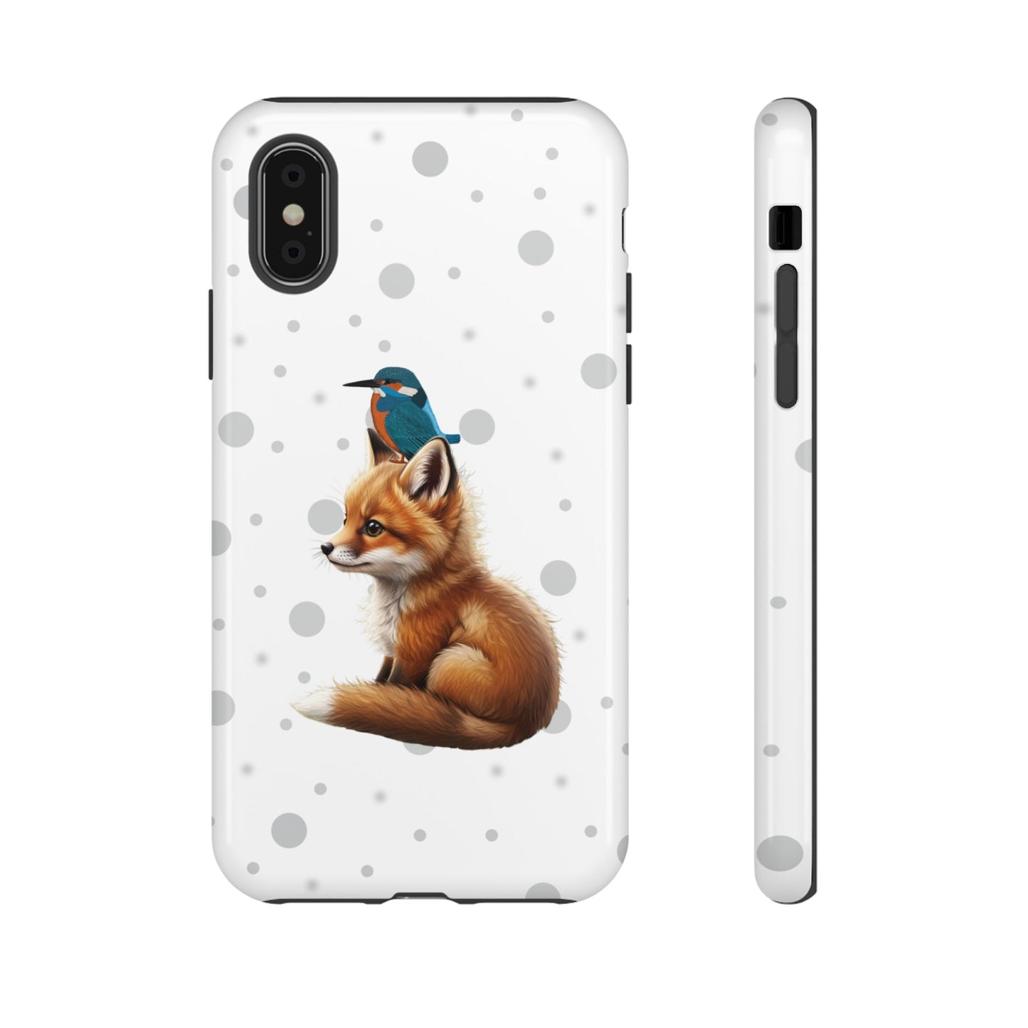 Eisvogel mit Fuchs iPhone & Google Pixel Tiermotiv Handyhülle - Tierisch guter Schutz