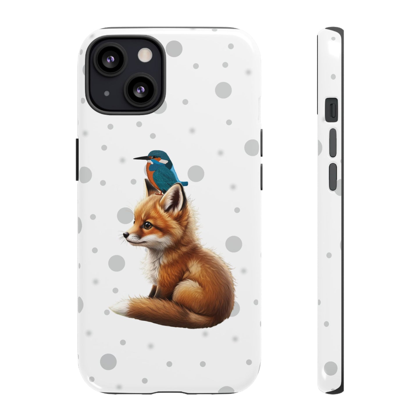 Eisvogel mit Fuchs iPhone & Google Pixel Tiermotiv Handyhülle - Tierisch guter Schutz