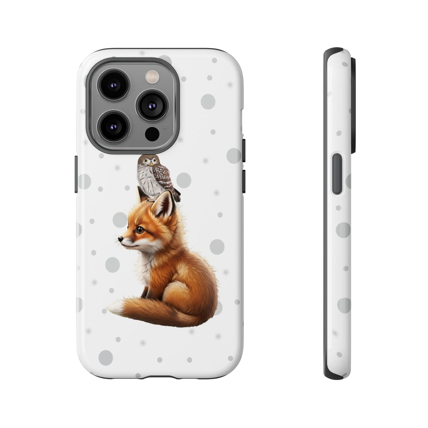 Eule mit Fuchs iPhone & Google Pixel Tiermotiv Handyhülle - Tierisch guter Schutz