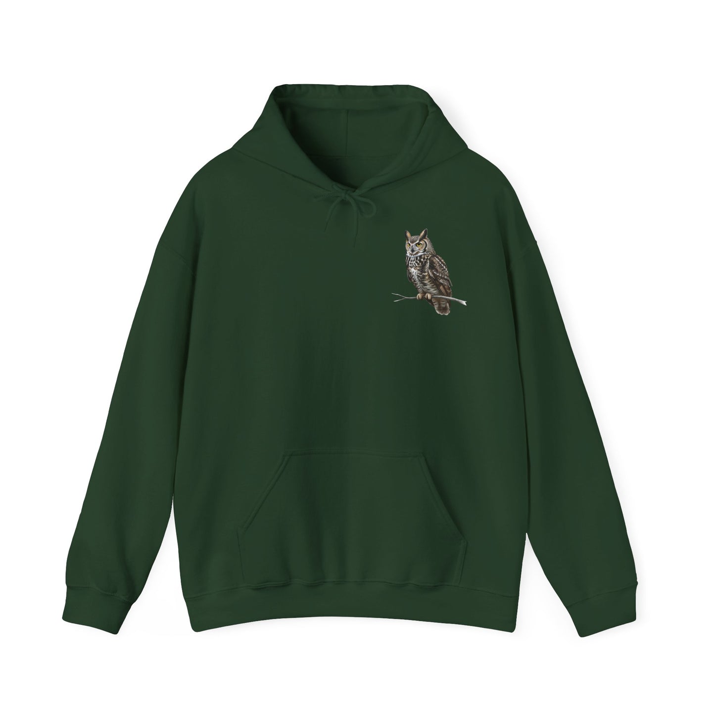 Uhu Hoodie - Vogel Kapuzenpullover für Vogelbeobachter & Naturliebhaber mit Vogelmotiv