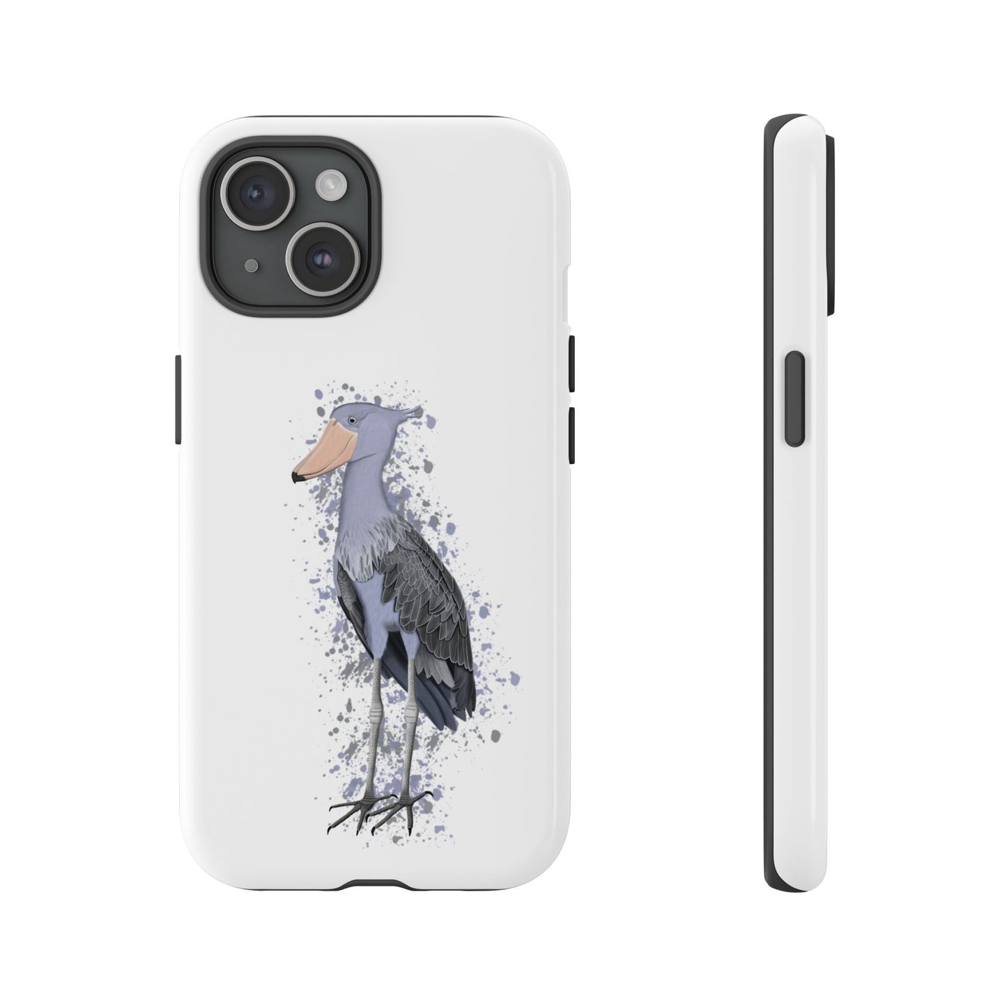 Schuhschnabel Vogel iPhone & Google Pixel Vogelmotiv Handyhülle Weiß
