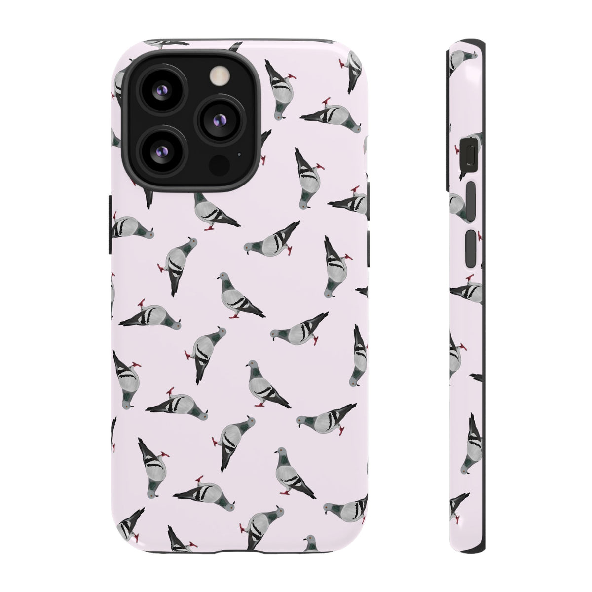 Taube Handyhülle in Rosa | Vogel-Motiv für iPhone & Google Pixel
