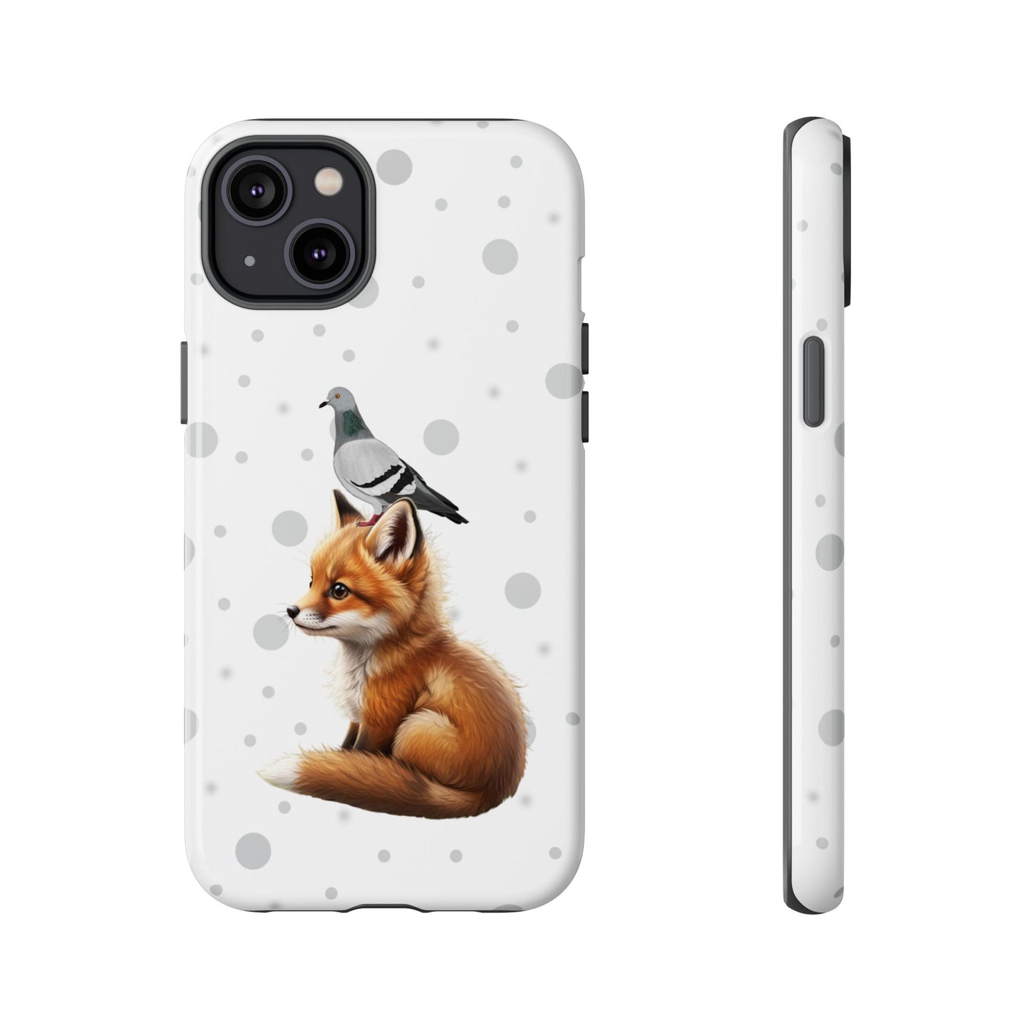 Taube mit Fuchs iPhone & Google Pixel Tiermotiv Handyhülle - Tierisch guter Schutz