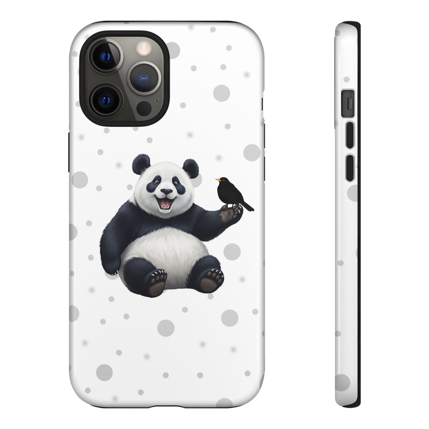 Amsel mit Panda iPhone & Google Pixel Tiermotiv Handyhülle - Tierisch guter Schutz