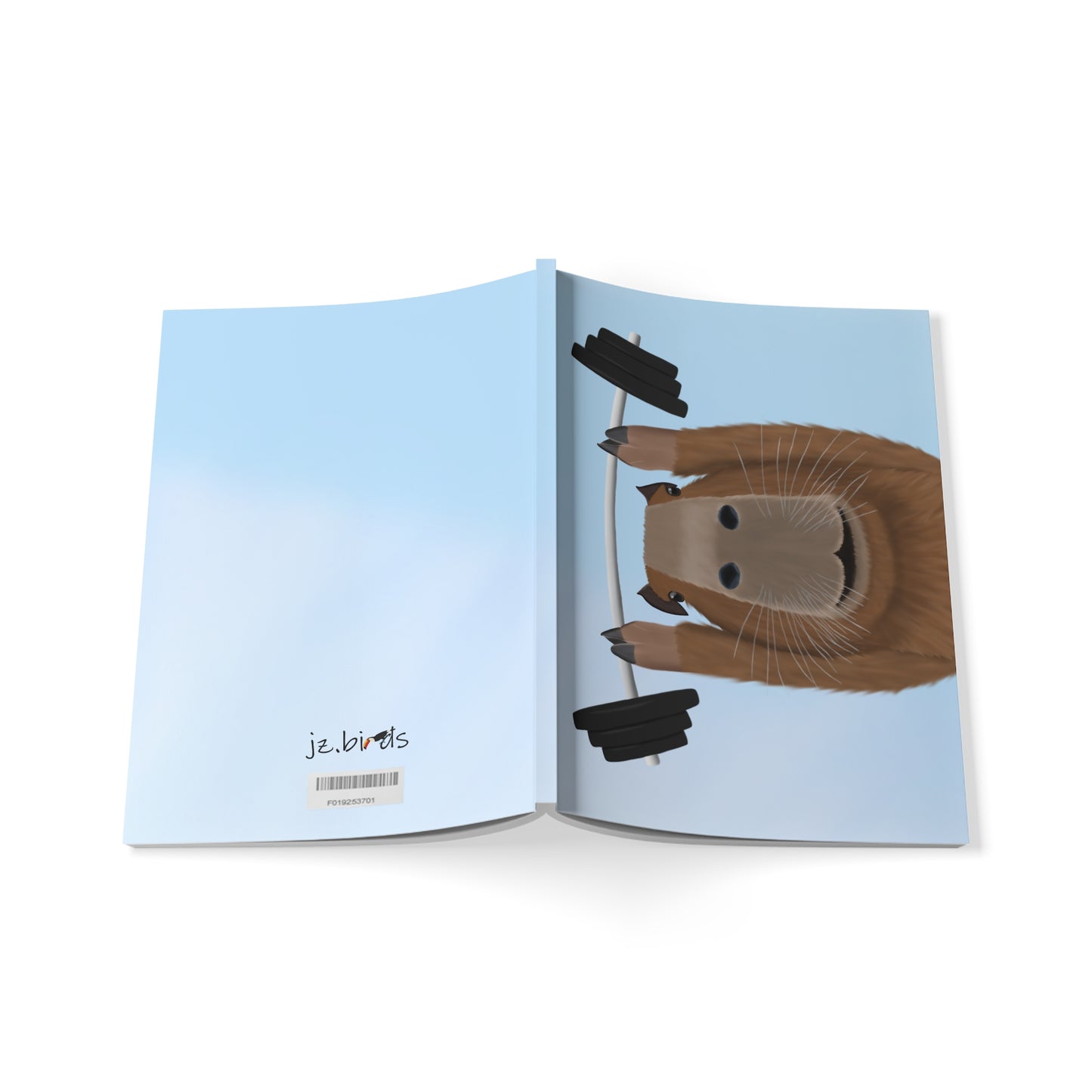 Capybara mit Hantel Paper products – a5 notebook und artistic Stil