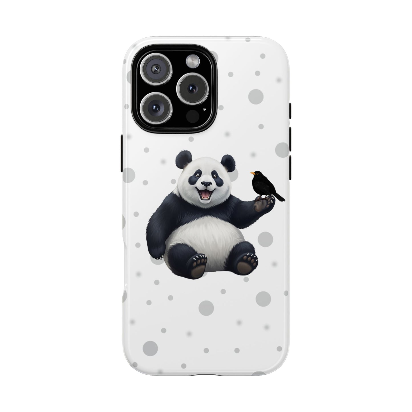 Amsel mit Panda iPhone & Google Pixel Tiermotiv Handyhülle - Tierisch guter Schutz