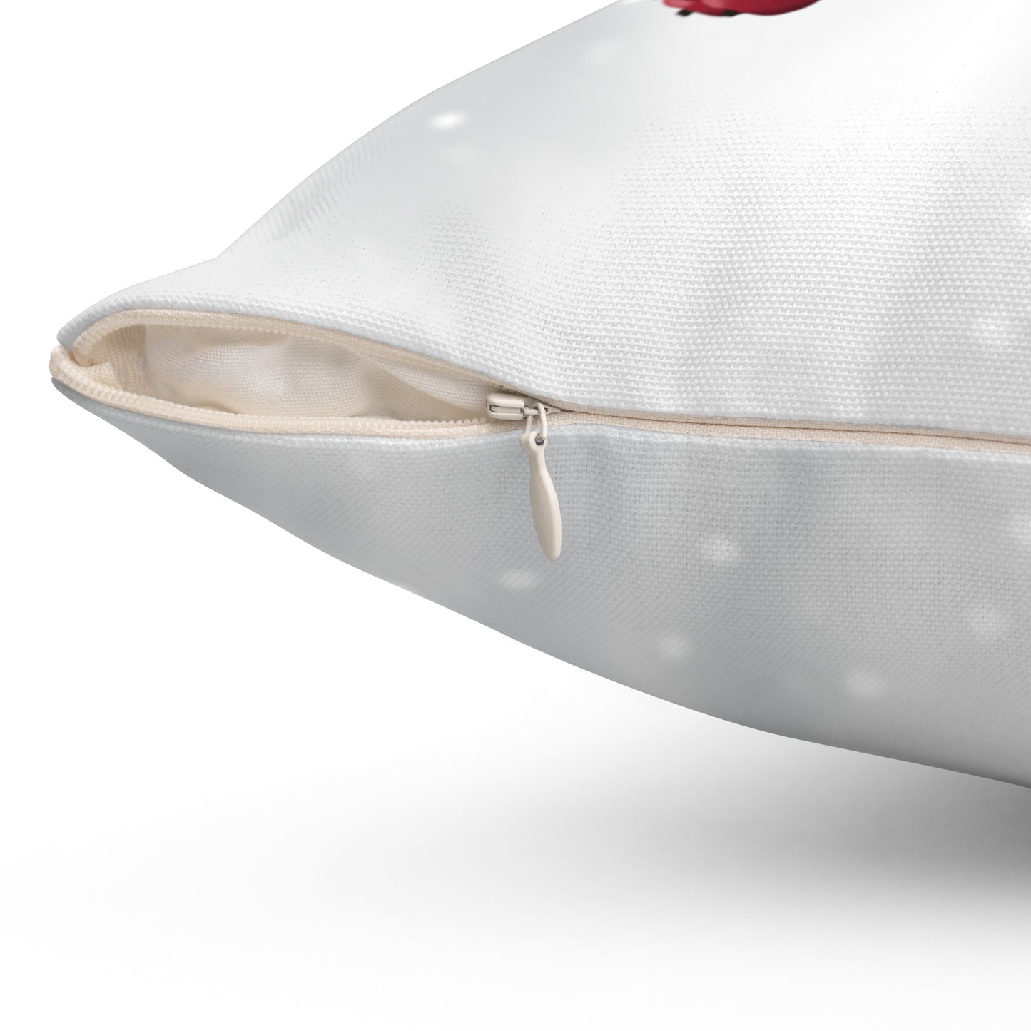 Wiedehopf auf einem Ast im Schnee Kissen mit Vogel