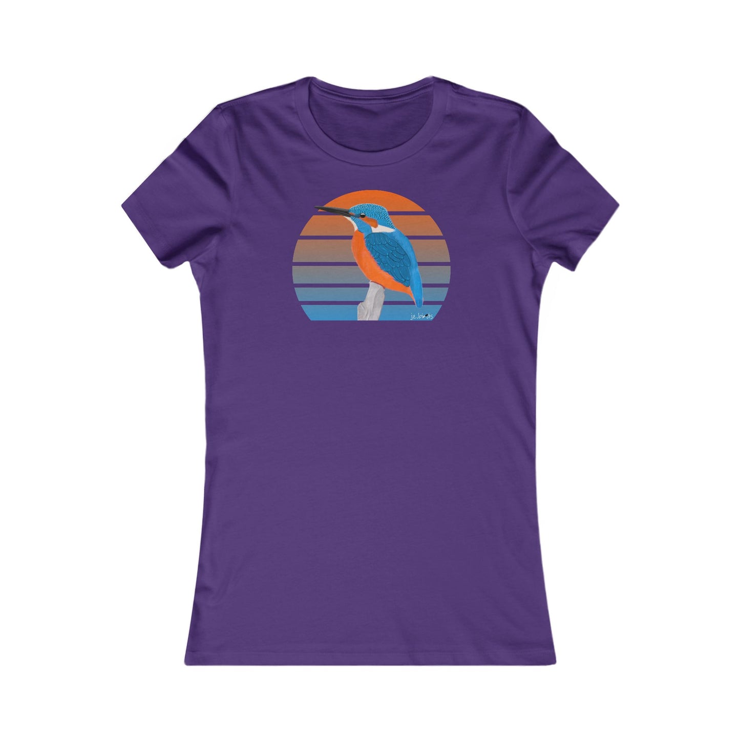 Eisvogel Vogel T-Shirt für Frauen Vogelfreunde und Vogelbeobachter – Bird Graphic Tee,