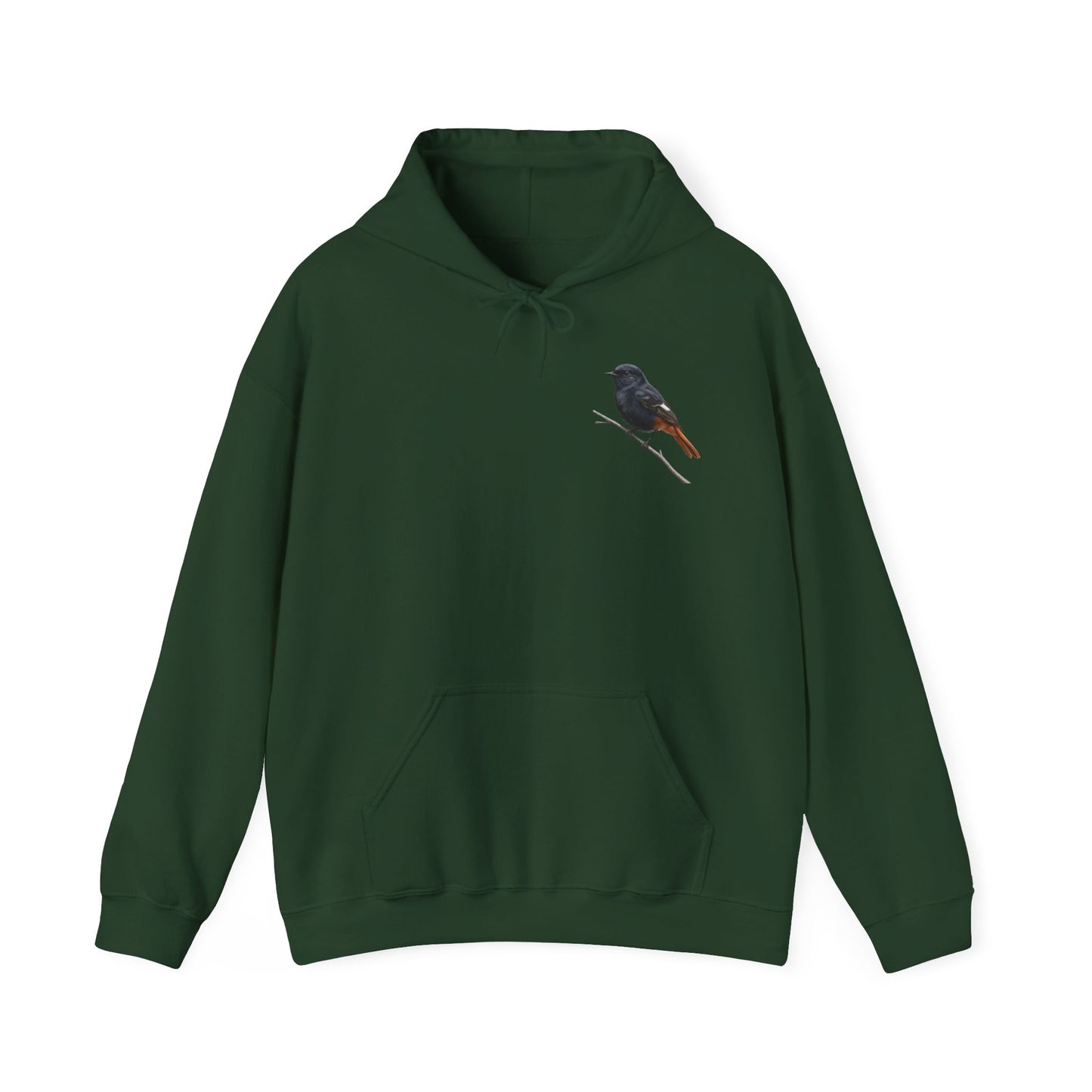 Hausrotschwanz Vogel Hoodie - Kapuzenpullover für Vogelbeobachter & Naturliebhaber mit Vogelmotiv