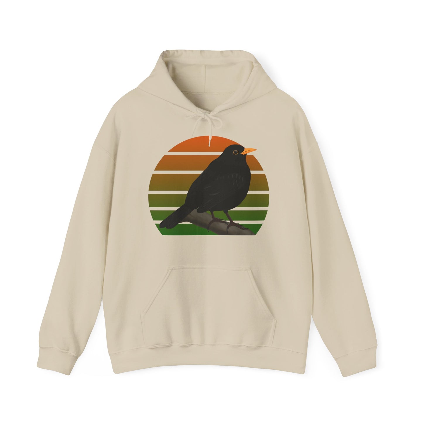 Amsel Hoodie - Vogel Kapuzenpullover für Vogelbeobachter & Vogelfreunde mit Vogelmotiv