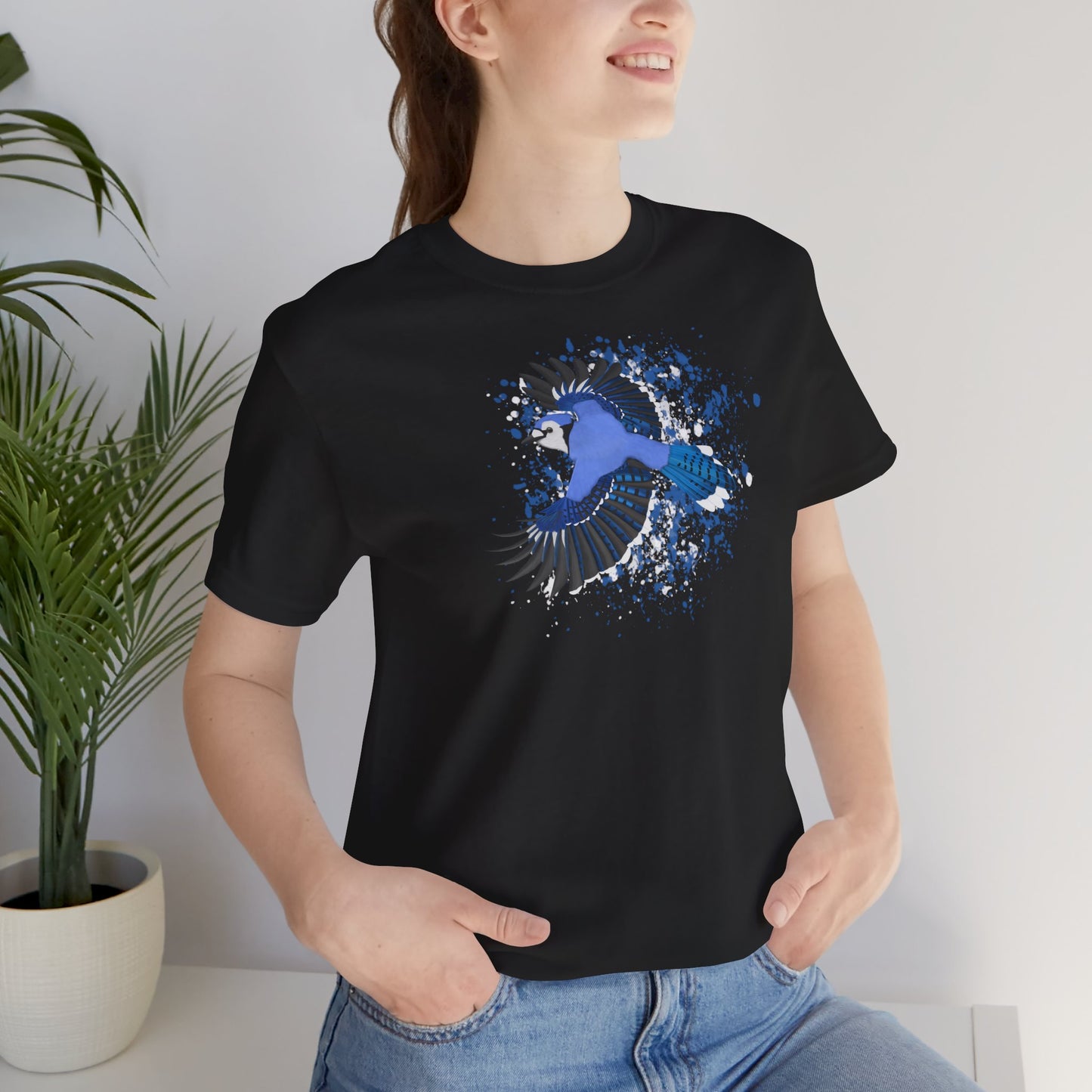 Blue Jay Vogel T-Shirt für Vogelfreunde