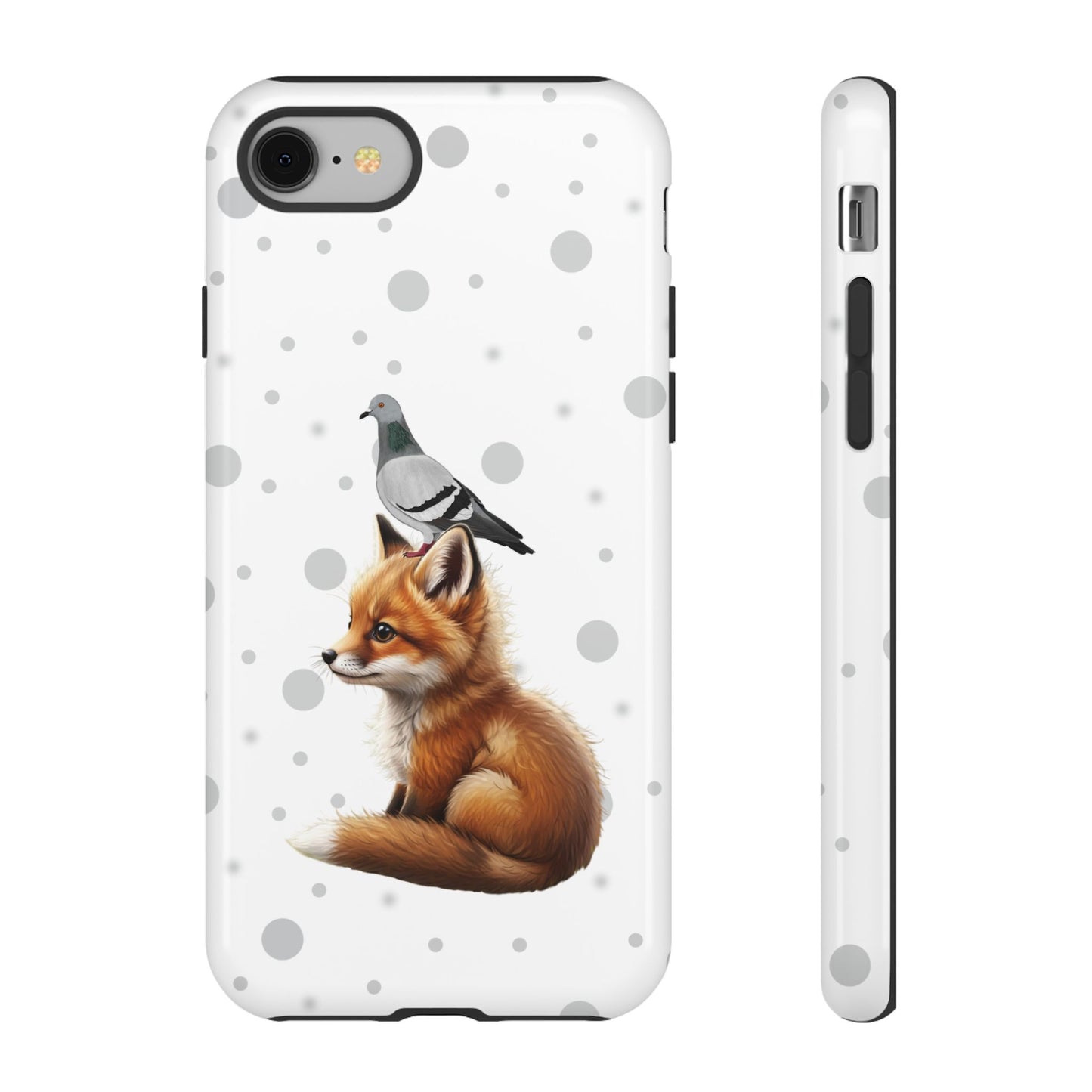 Taube mit Fuchs iPhone & Google Pixel Tiermotiv Handyhülle - Tierisch guter Schutz