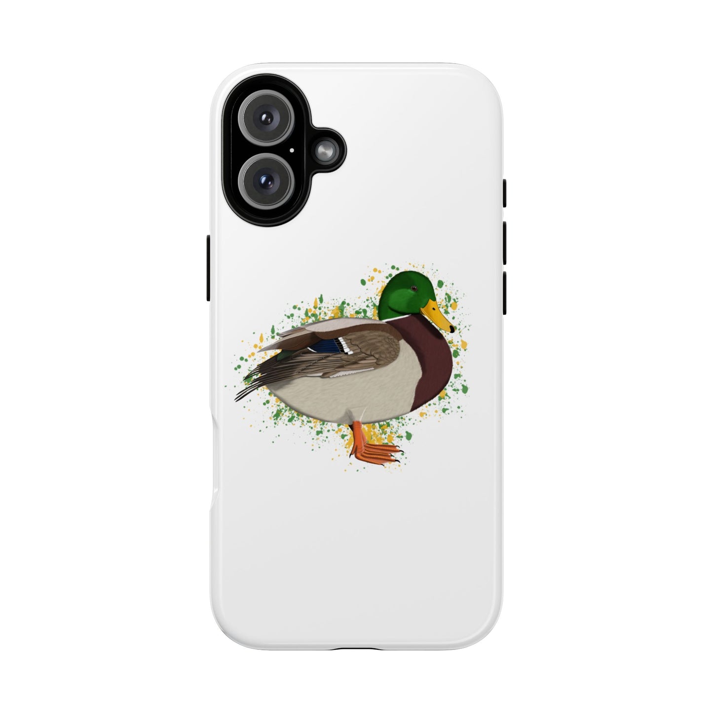 Stockente Ente Vogel iPhone & Google Pixel Vogelmotiv Handyhülle Weiß