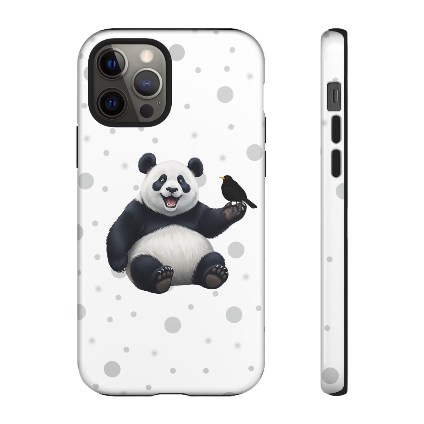 Amsel mit Panda iPhone & Google Pixel Tiermotiv Handyhülle - Tierisch guter Schutz