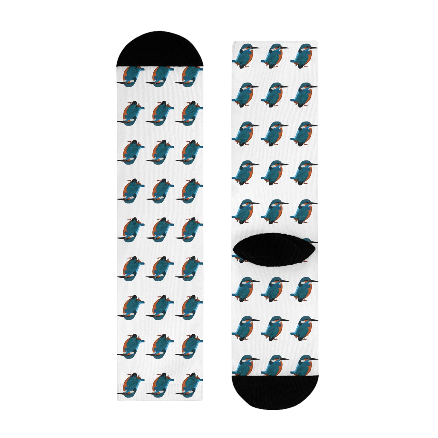 Eisvogel Vogel Socken für Vogelfreunde & Vogelbeobachter Weiß