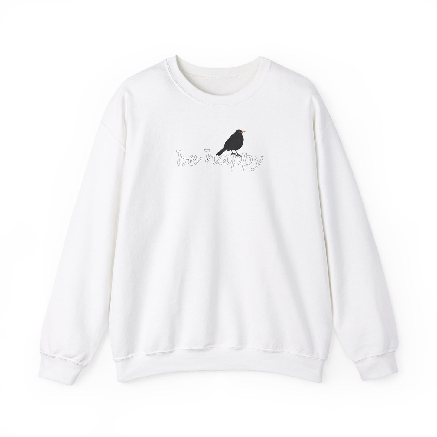 Amsel Sweatshirt Vogelmotiv in Navy