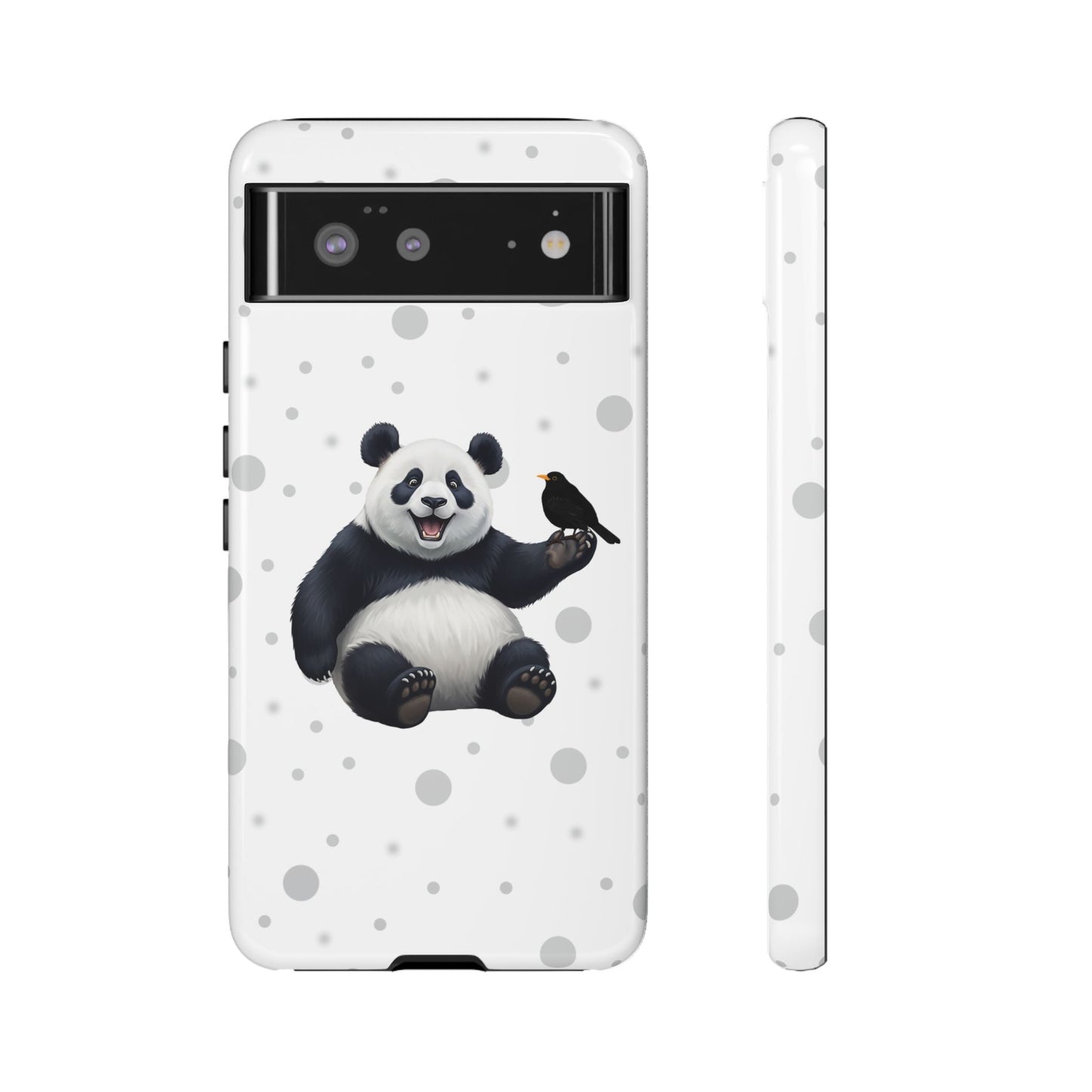 Amsel mit Panda iPhone & Google Pixel Tiermotiv Handyhülle - Tierisch guter Schutz
