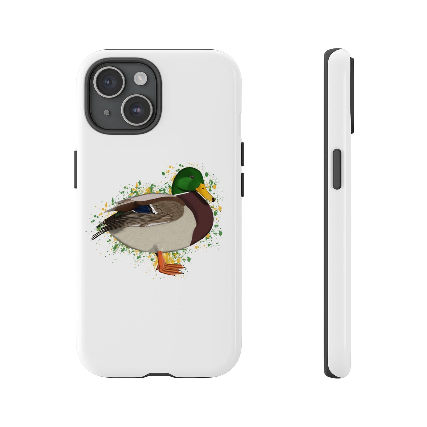 Stockente Ente Vogel iPhone & Google Pixel Vogelmotiv Handyhülle Weiß