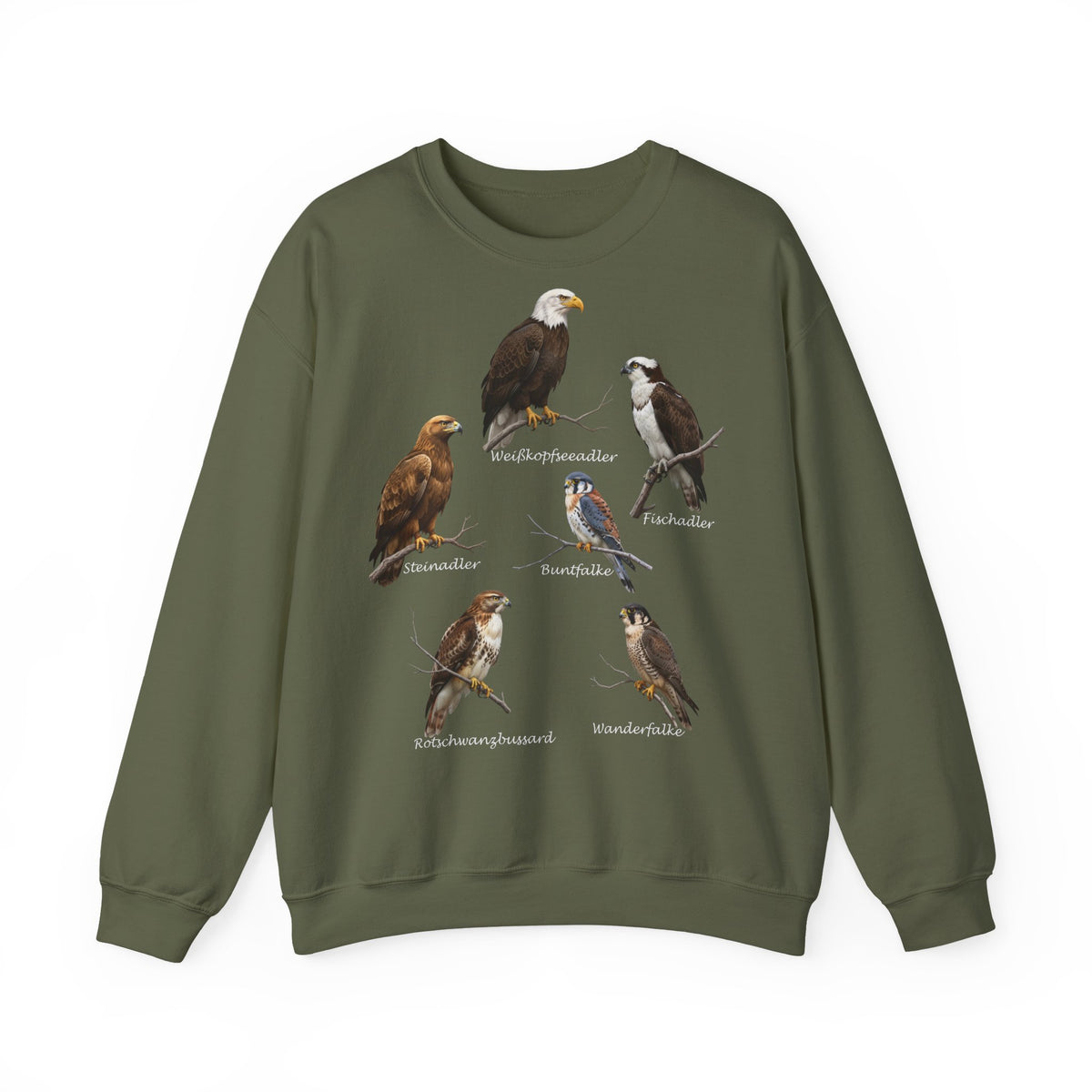 Falke Sweatshirt Vogelmotiv – Animal Graphic Tee, Casual Everyday Wear