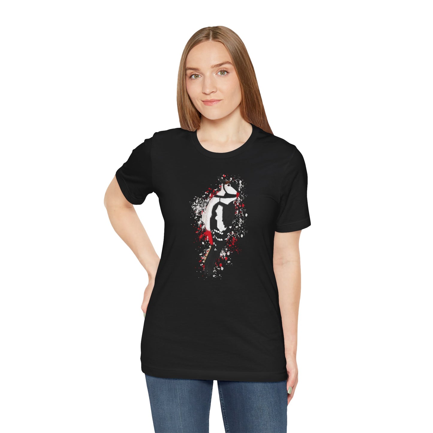 Buntspecht Vogel T-Shirt für Vogelfreunde