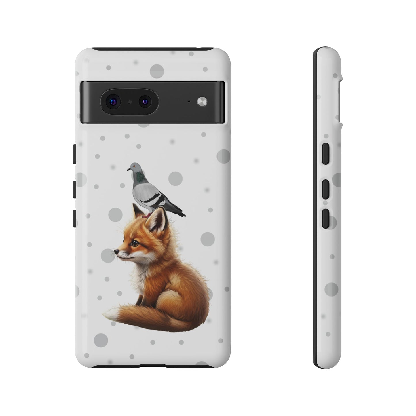 Taube mit Fuchs iPhone & Google Pixel Tiermotiv Handyhülle - Tierisch guter Schutz