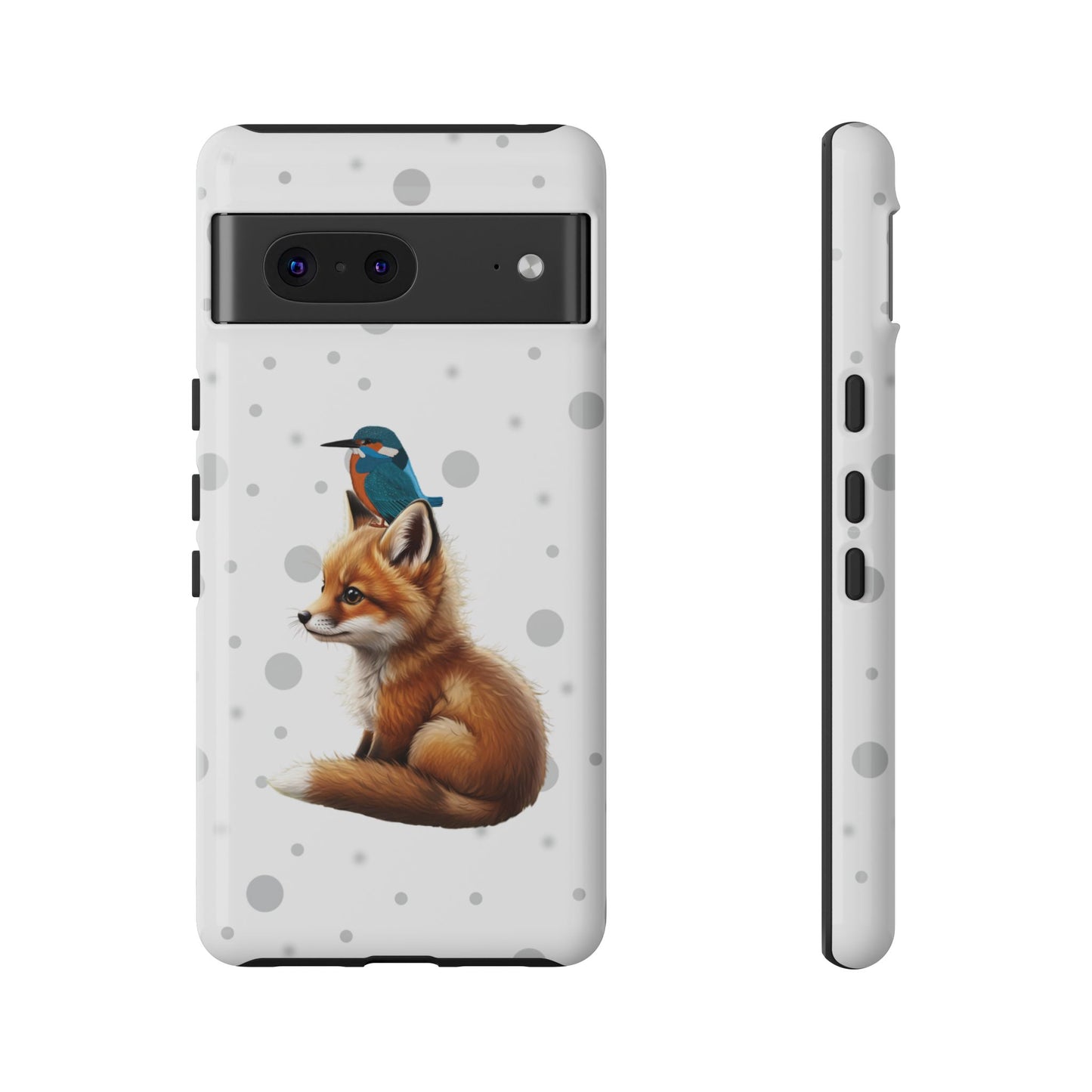 Eisvogel mit Fuchs iPhone & Google Pixel Tiermotiv Handyhülle - Tierisch guter Schutz