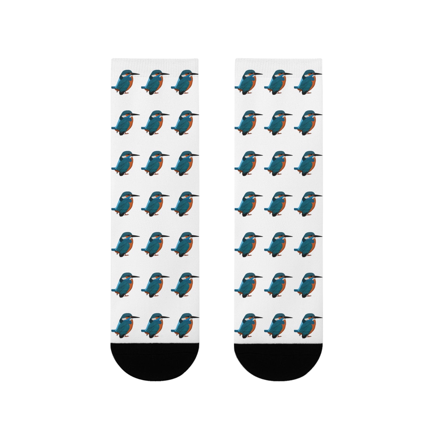 Eisvogel Vogel Socken für Vogelfreunde & Vogelbeobachter Weiß