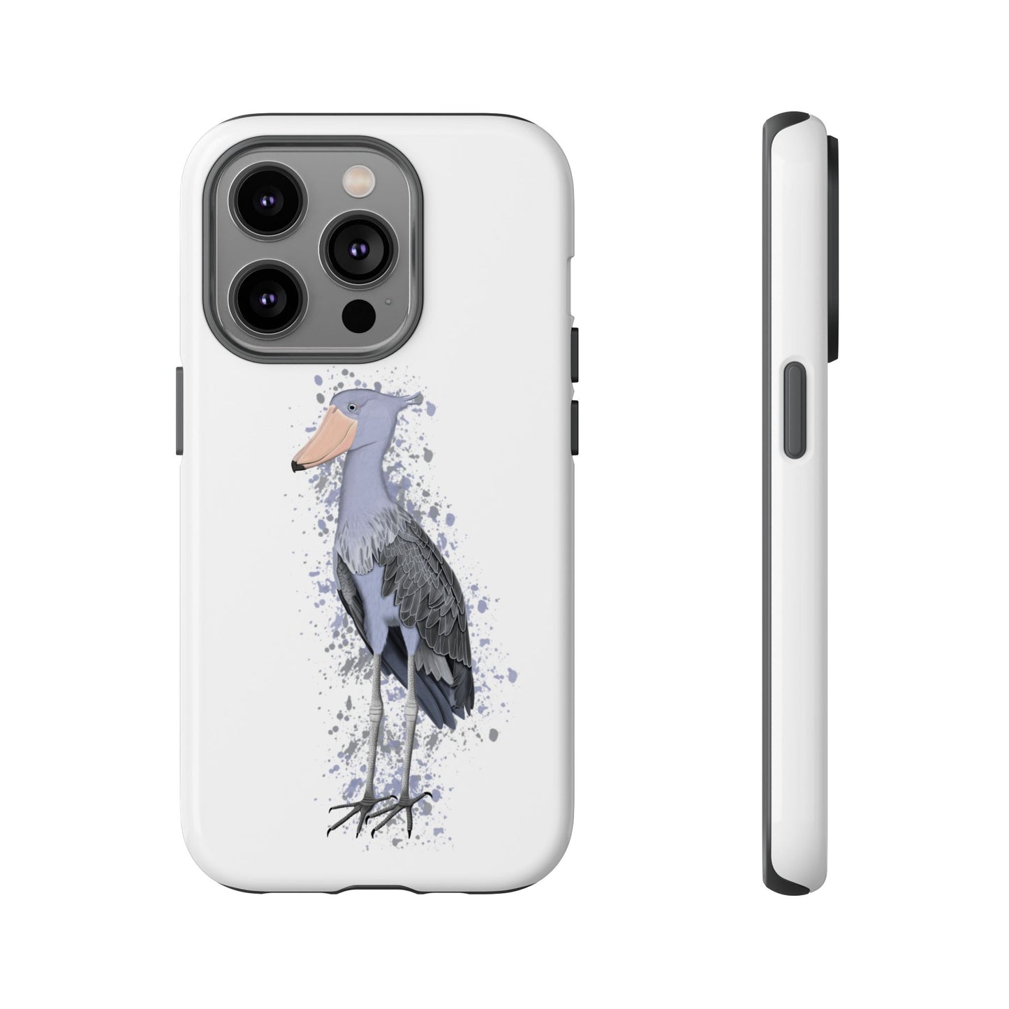 Schuhschnabel Vogel iPhone & Google Pixel Vogelmotiv Handyhülle Weiß