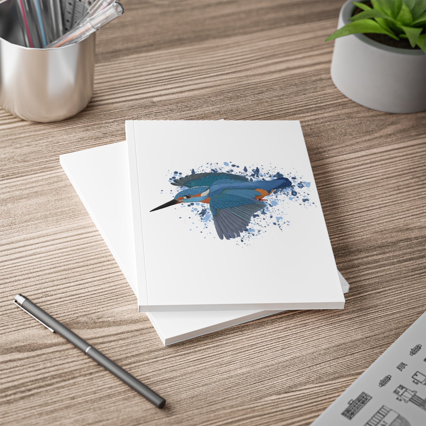 Eisvogel Notizbücher mit a5 notebook Hintergrund