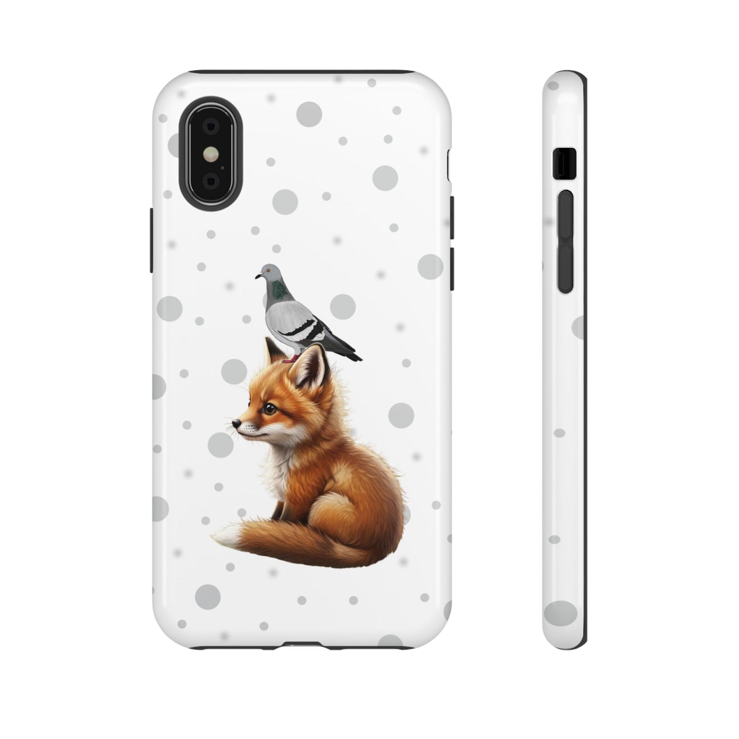 Taube mit Fuchs iPhone & Google Pixel Tiermotiv Handyhülle - Tierisch guter Schutz