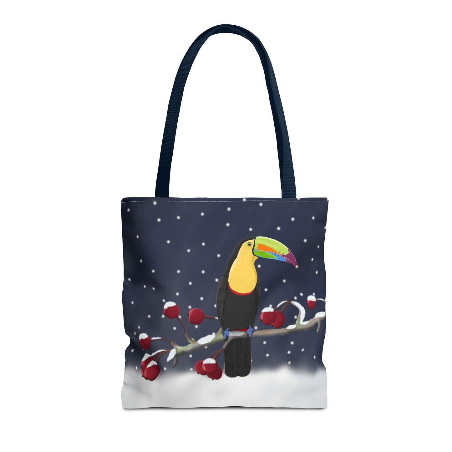 Tukan auf einem Ast im Schnee Vogel Tragetasche – Accessories,