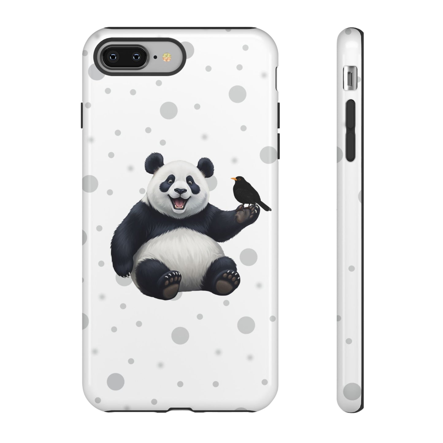 Amsel mit Panda iPhone & Google Pixel Tiermotiv Handyhülle - Tierisch guter Schutz