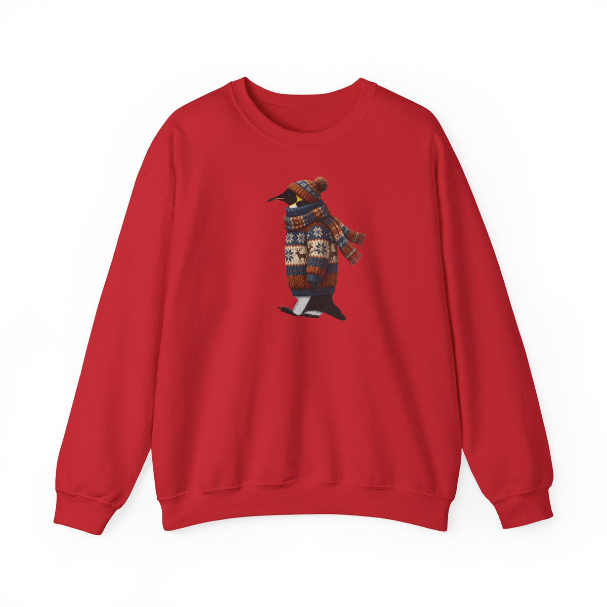 Pinguin Sweatshirt Vogelmotiv in Sand