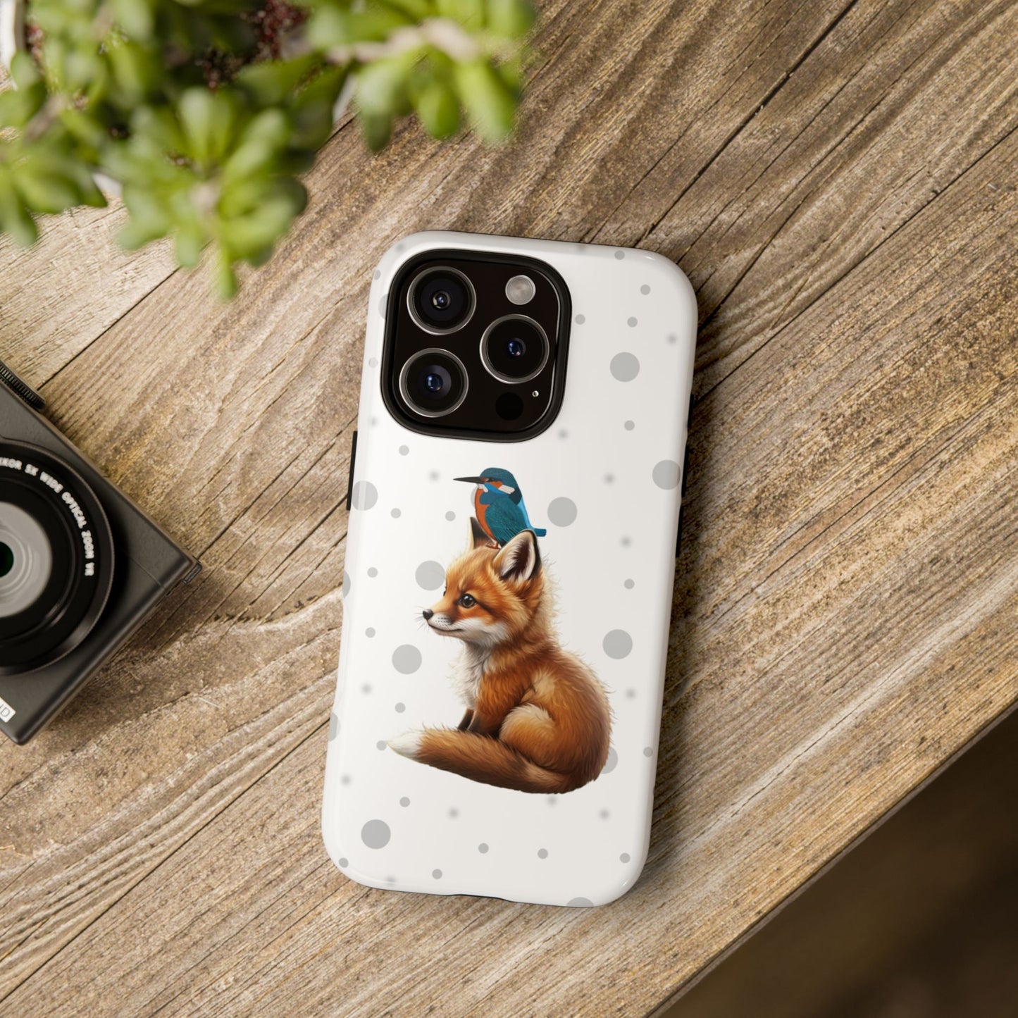Eisvogel mit Fuchs iPhone & Google Pixel Tiermotiv Handyhülle - Tierisch guter Schutz