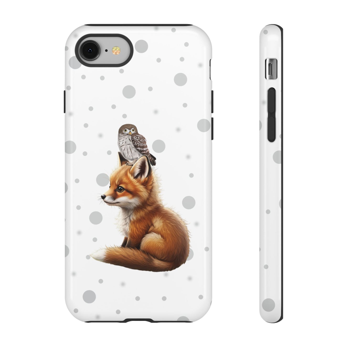 Eule mit Fuchs iPhone & Google Pixel Tiermotiv Handyhülle - Tierisch guter Schutz