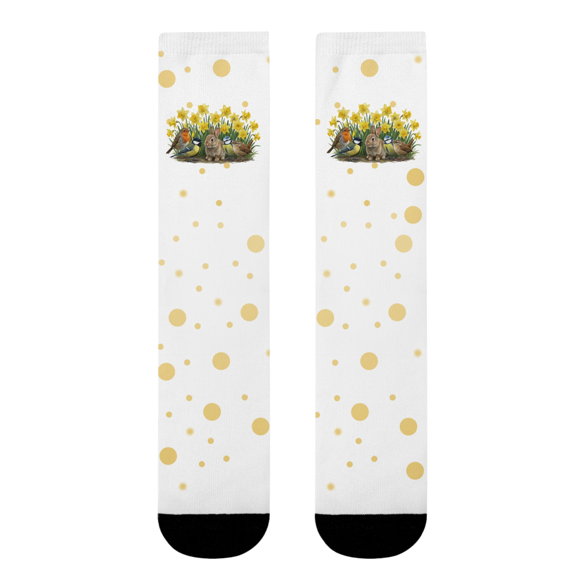 Rotkehlchen, Zaunkönig und Meise Socken – Accessories All Over Print Stil