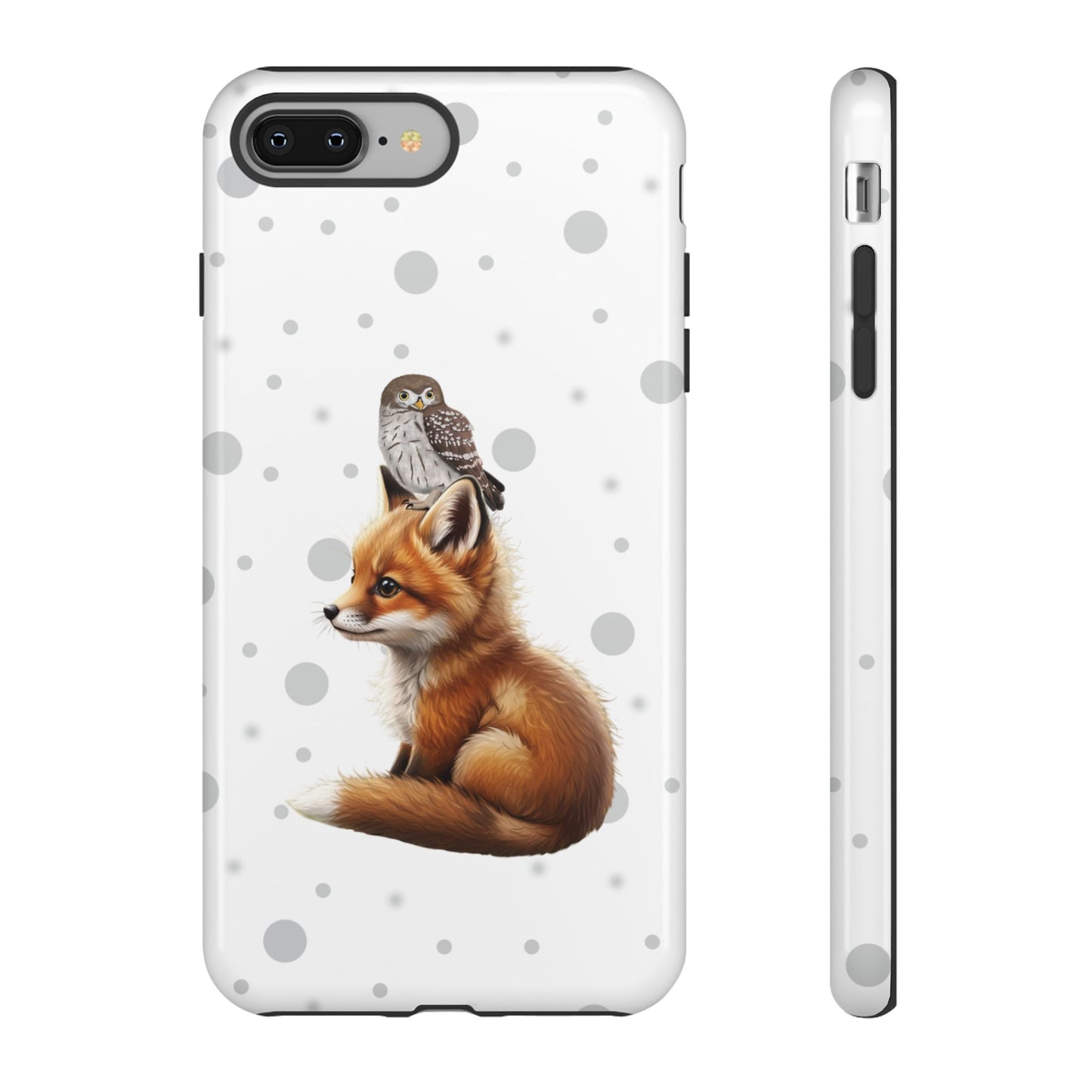 Eule mit Fuchs iPhone & Google Pixel Tiermotiv Handyhülle - Tierisch guter Schutz