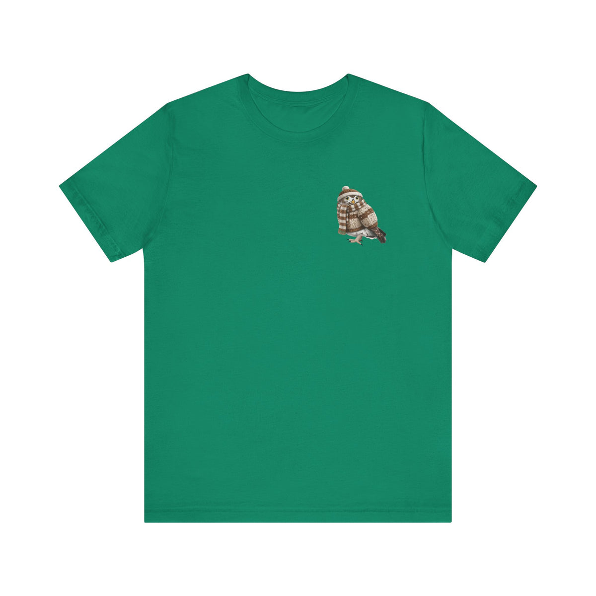 Eule in Strick Vogel T-Shirt – bird graphic tee und watching gear Stil