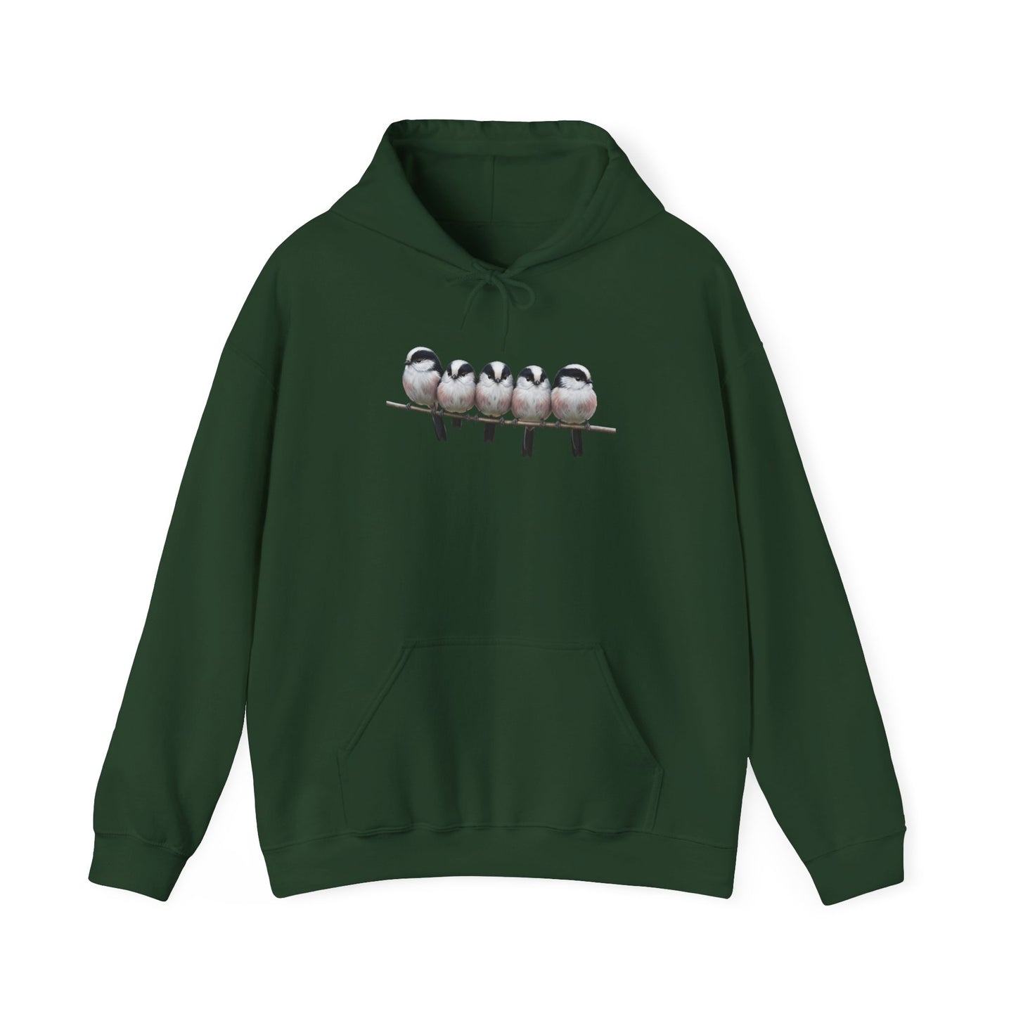 Schwanzmeisen Hoodie - Vogel Kapuzenpullover für Vogelbeobachter & Naturliebhaber mit Vogelmotiv