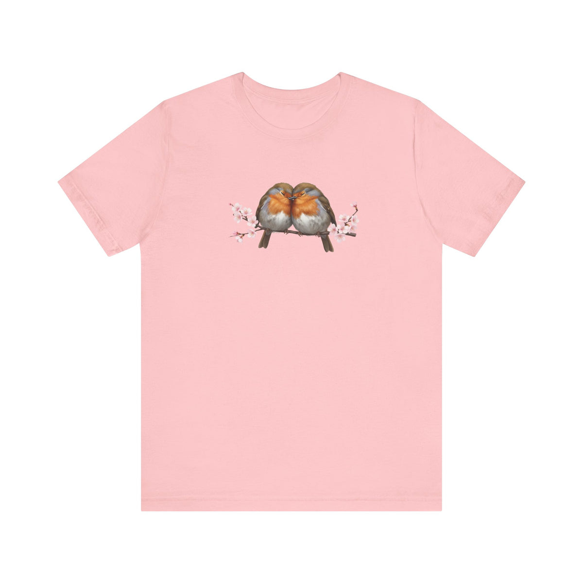 Rotkehlchen Vogel T-Shirt mit bird graphic tee Hintergrund