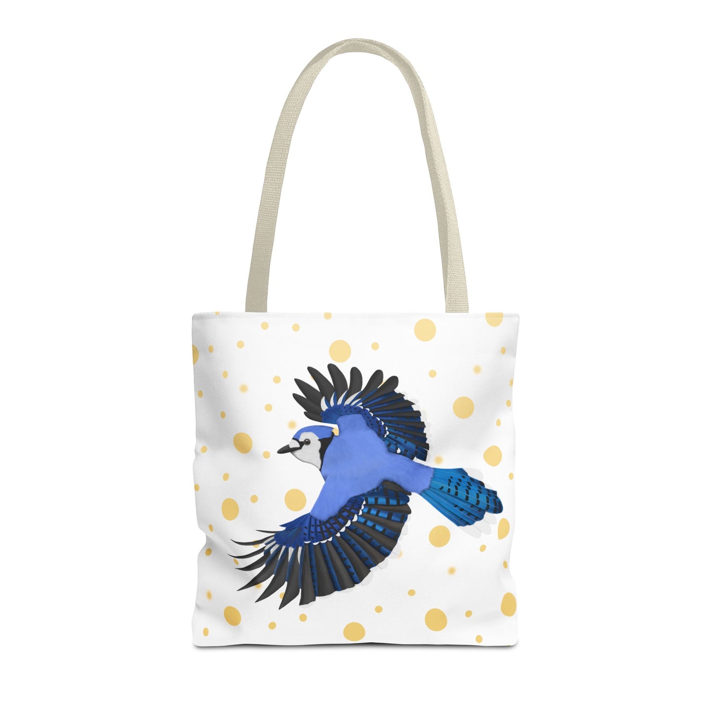 Blue Jay mit Goldenen Punkten Vogel Tragetasche 40x40cm – Accessories,