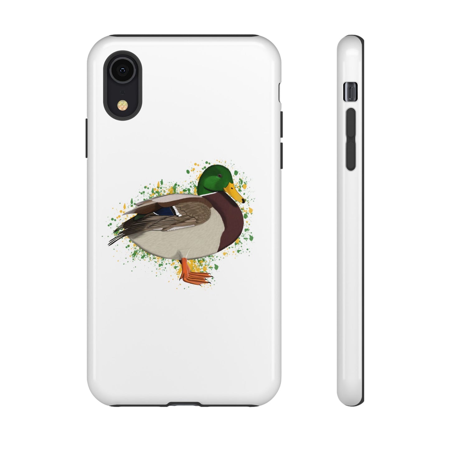 Stockente Ente Vogel iPhone & Google Pixel Vogelmotiv Handyhülle Weiß