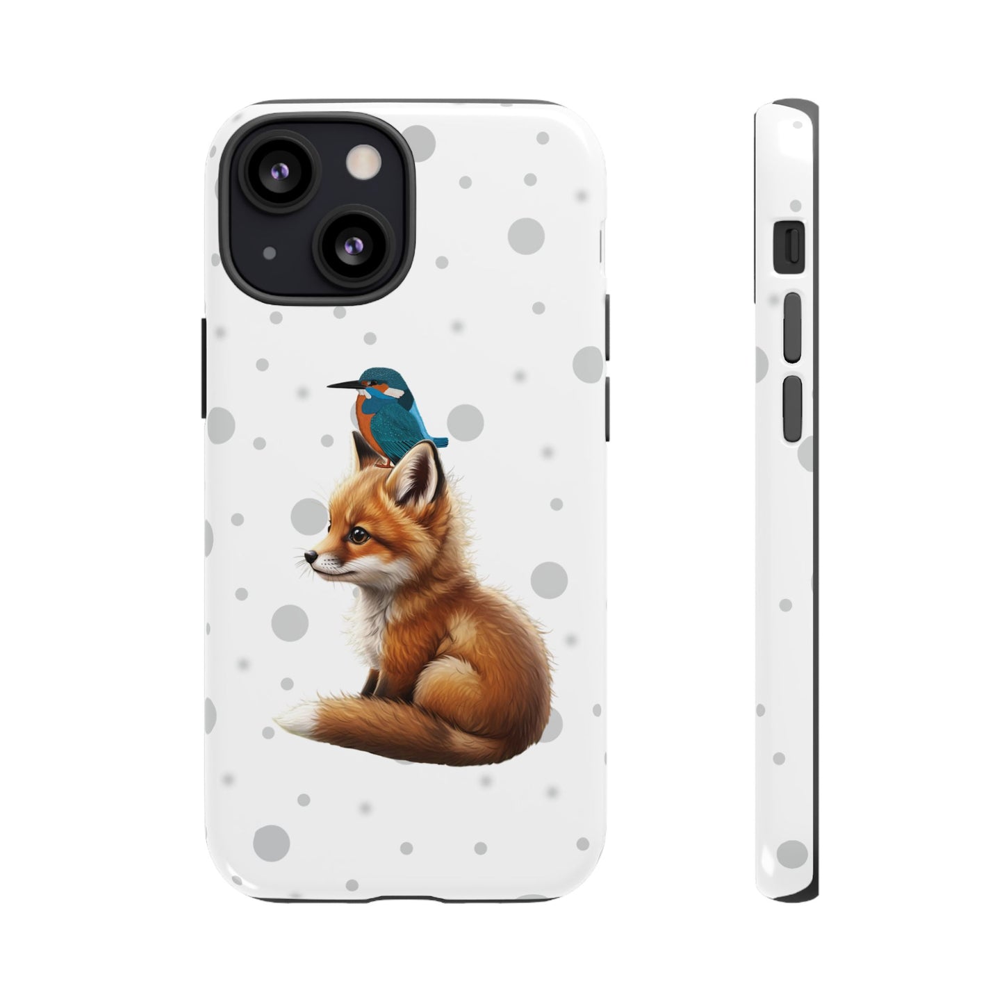 Eisvogel mit Fuchs iPhone & Google Pixel Tiermotiv Handyhülle - Tierisch guter Schutz