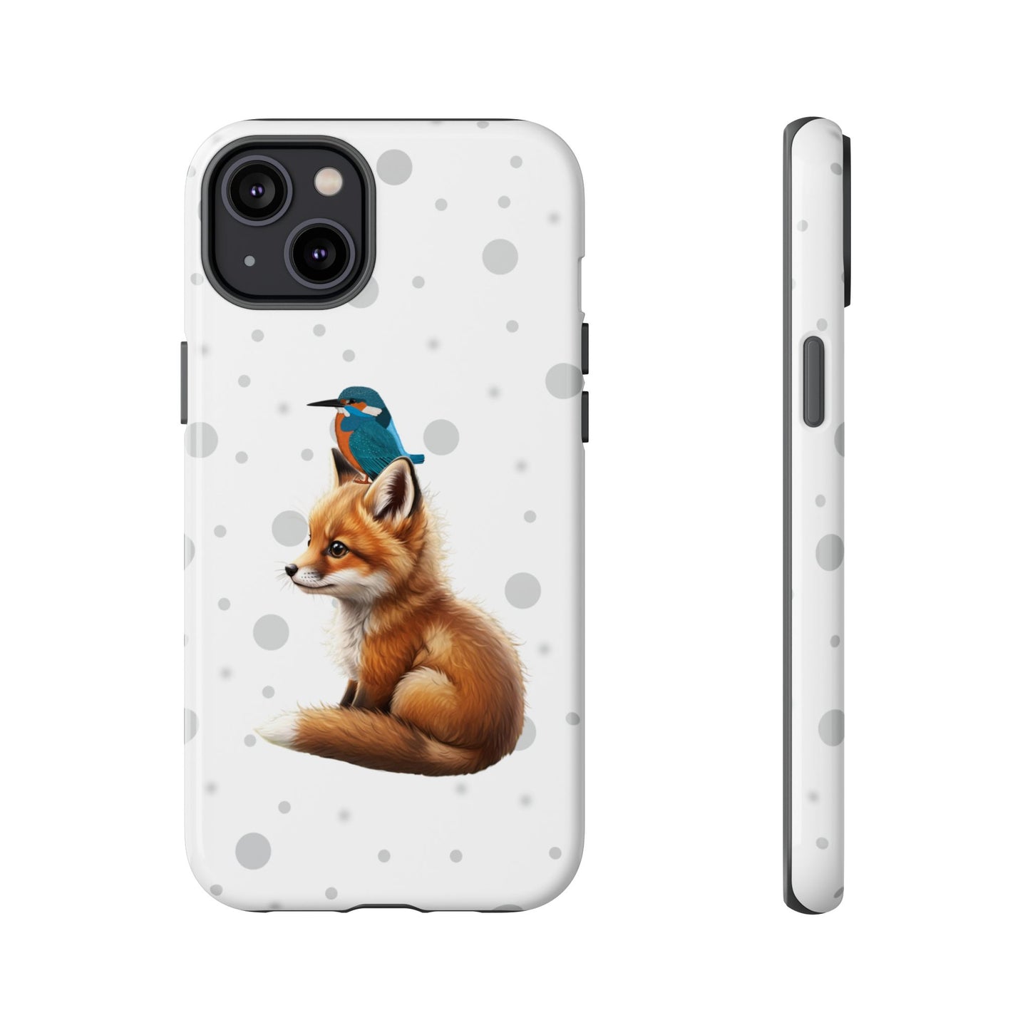 Eisvogel mit Fuchs iPhone & Google Pixel Tiermotiv Handyhülle - Tierisch guter Schutz