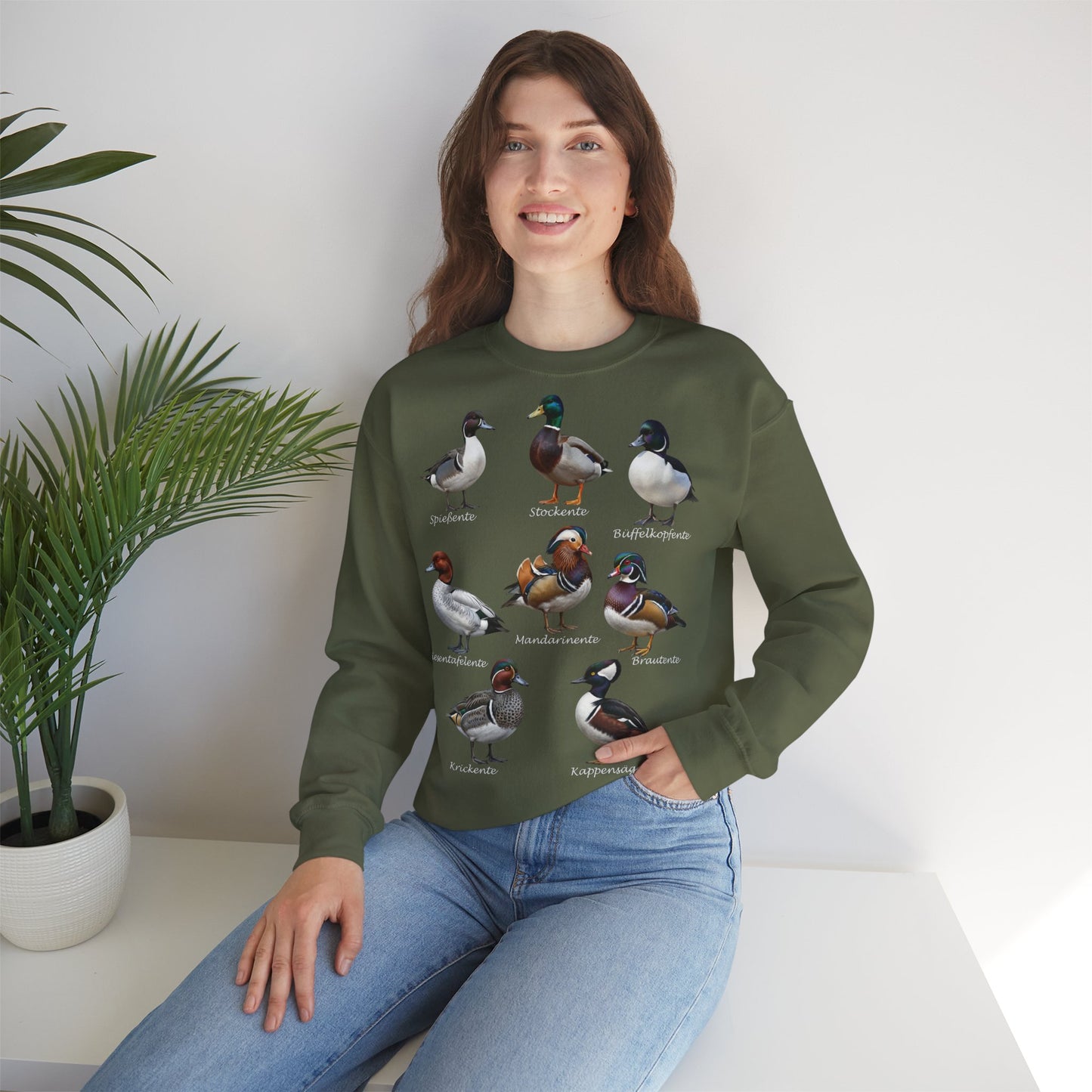 Sweatshirt mit Entenarten: Stockente, Mandarinente & Co. | Vogelkunde & Natur