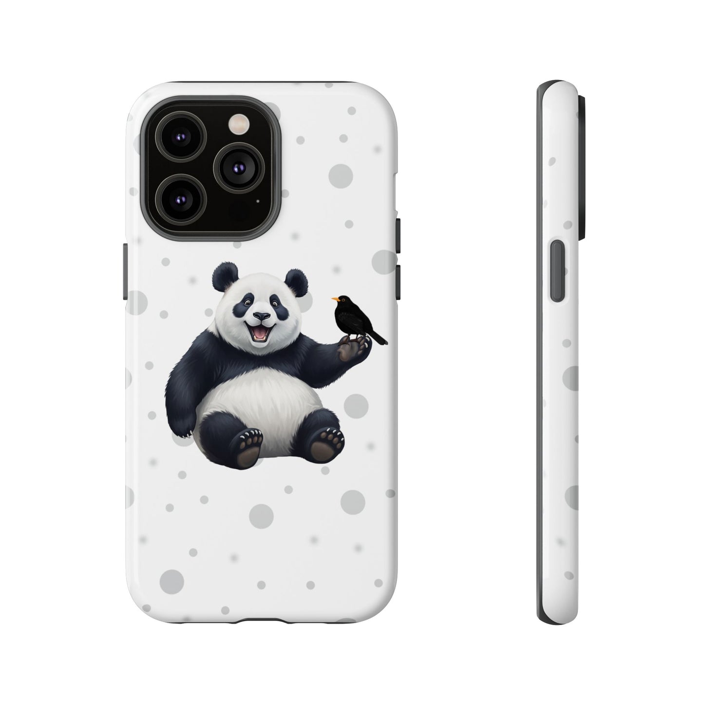 Amsel mit Panda iPhone & Google Pixel Tiermotiv Handyhülle - Tierisch guter Schutz