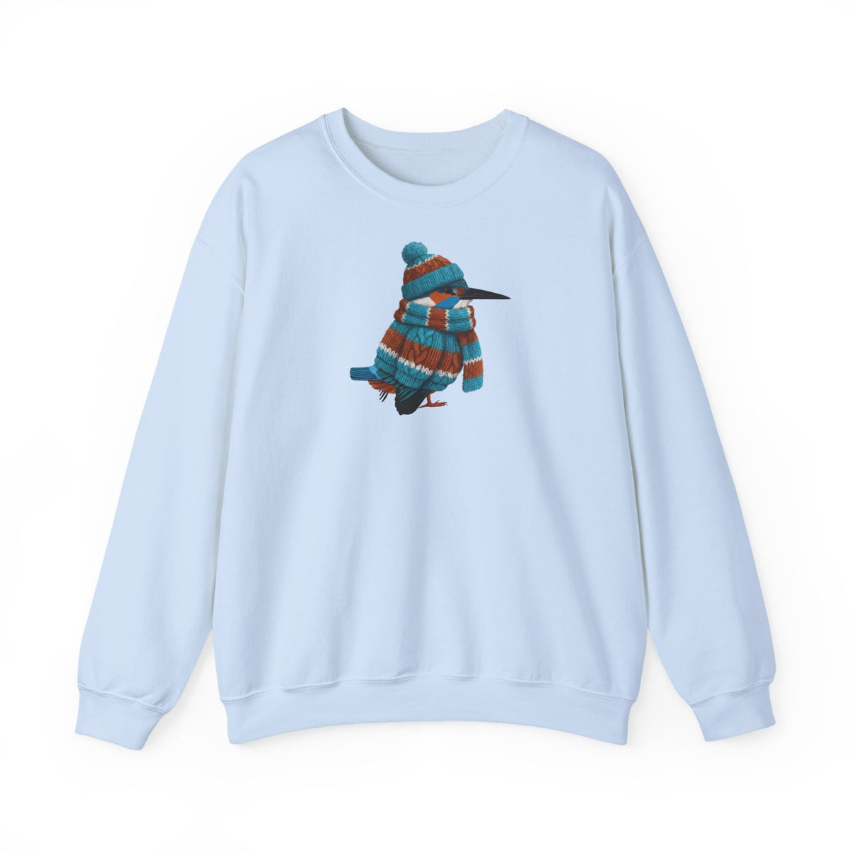 Eisvogel in Strick Weihnachts-Sweatshirt | Unisex Vogel Sweater für Vogelfreunde & Vogelbeobachter – Animal Graphic Tee, Sweatshirt Vogelmotiv