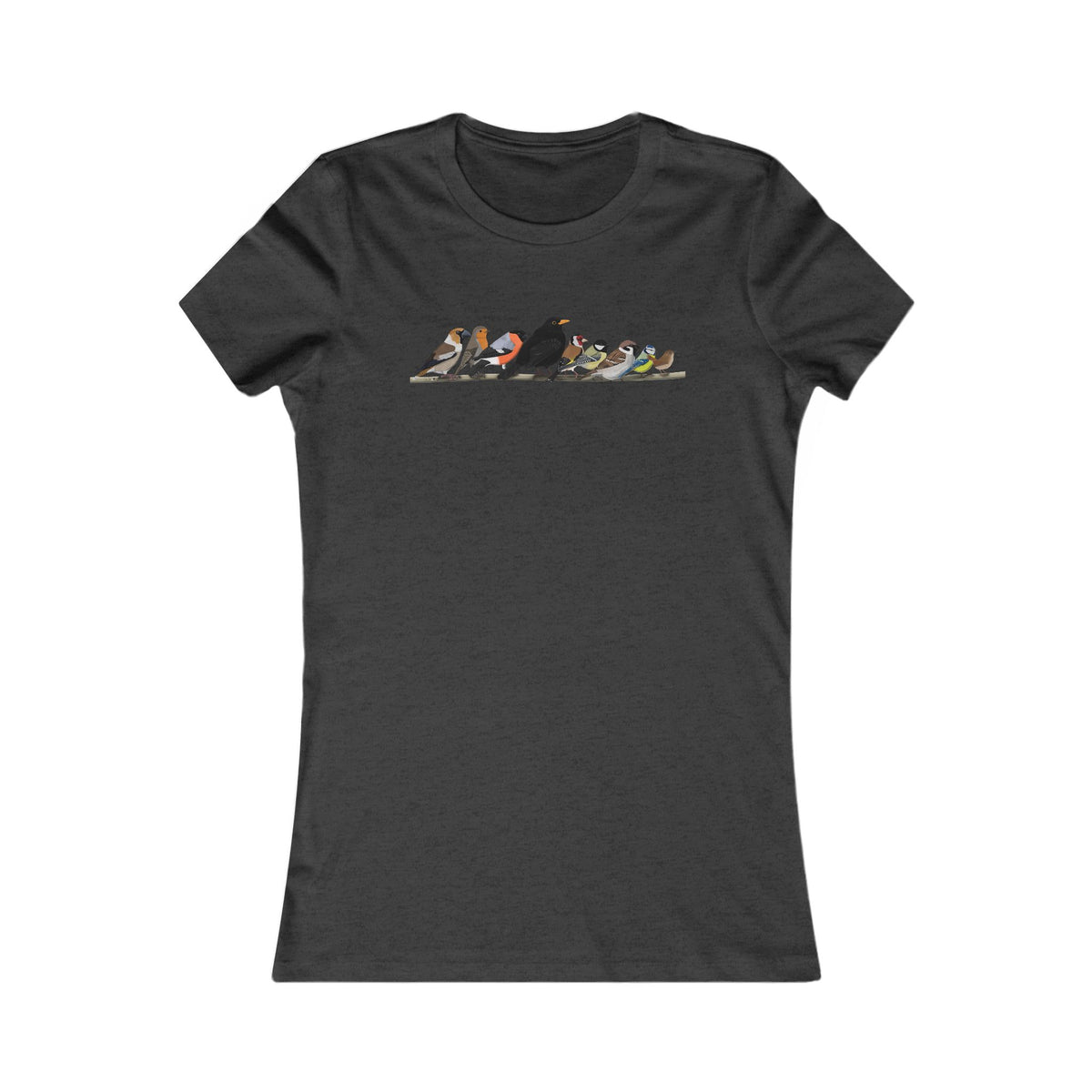 Rotkehlchen, Zaunkönig und Amsel Frauen T-Shirt in Black