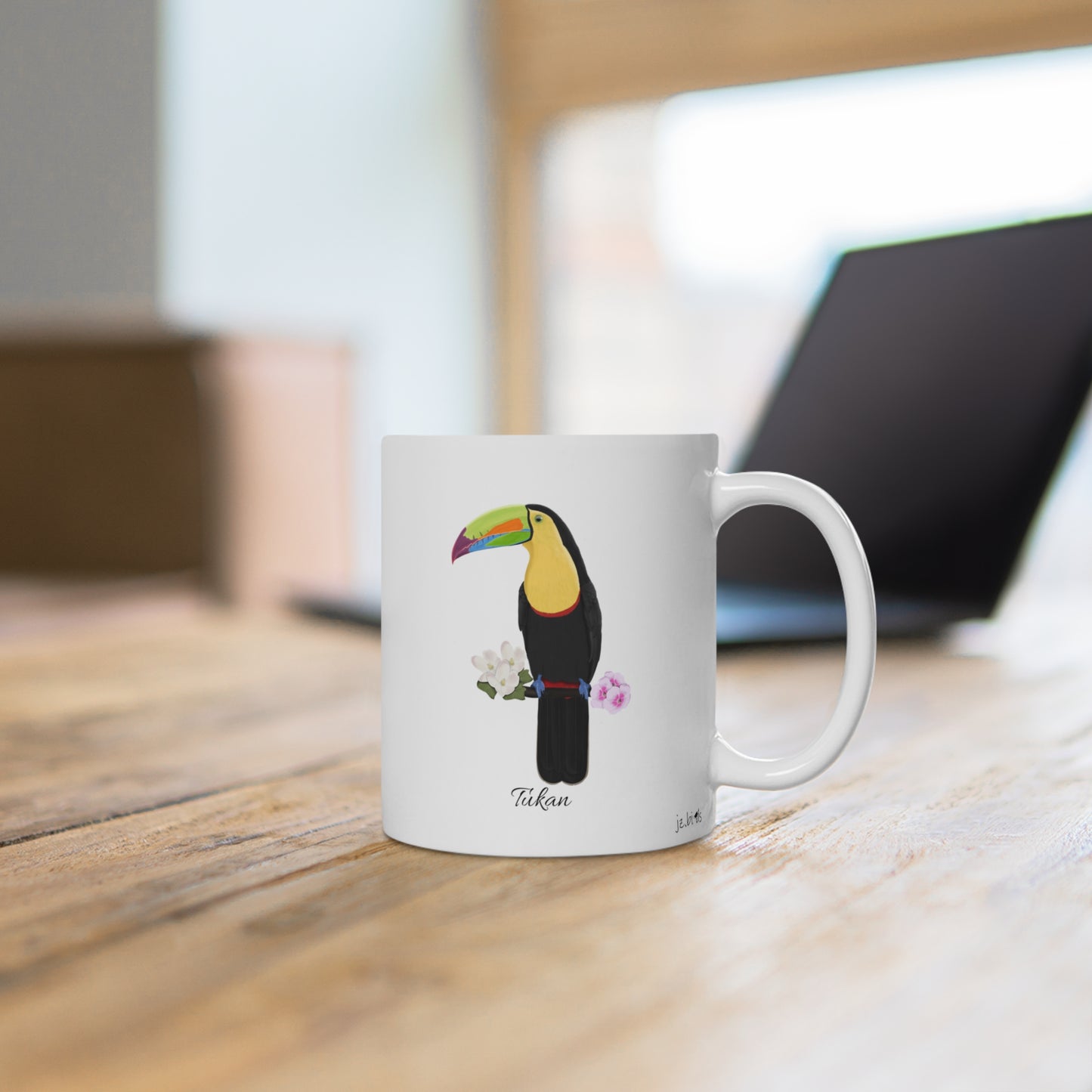 Tukan Vogel Tasse Weiß für Vogelbeobachter – 11 oz,